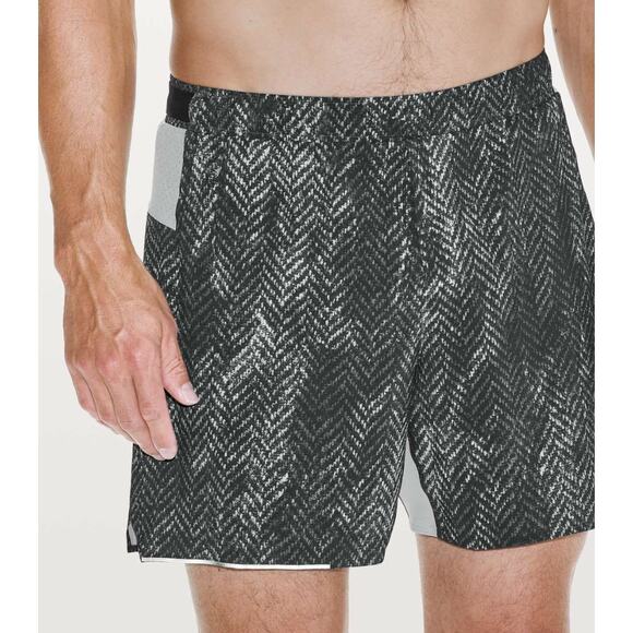 lululemon Bleached Herringbone Multi surge shorts - Picture 1 of 6